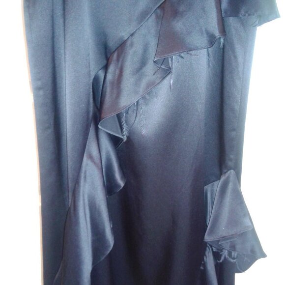 Cinq a Sept Gigi Silk Dress with Ostrich Feathers - Picture 5 of 8